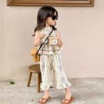 【90-140cm】セットアップ 女の子 ノースリーブ おしゃれ - 画像 (6)
