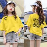 【90-160cm】半袖Tシャツ 女の子 6色選べる カートゥーン - 画像 (9)