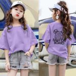 【90-160cm】半袖Tシャツ 女の子 6色選べる カートゥーン - 画像 (5)