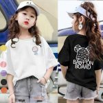 【90-160cm】半袖Tシャツ 女の子 6色選べる カートゥーン - 画像 (4)