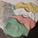 【90-140cm】半袖Tシャツ 子供服 5色選べる シンプル 清新 - 画像 (2)