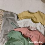 【90-140cm】半袖Tシャツ 子供服 5色選べる シンプル 清新 - 画像 (3)
