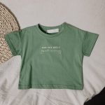 【90-140cm】半袖Tシャツ 子供服 5色選べる シンプル 清新 - 画像 (4)