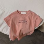 【90-140cm】半袖Tシャツ 子供服 5色選べる シンプル 清新 - 画像 (6)