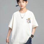【100-160cm】半袖 Tシャツ 男の子 二色選べ 人気爆発 心地よい 配色 コットン - 画像 (5)