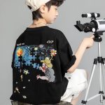 【100-160cm】半袖 Tシャツ 男の子 二色選べ 人気爆発 心地よい 配色 コットン - 画像 (6)