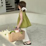 【80-140cm】セットアップ 女の子 スウィート ノースリーブ - 画像 (5)