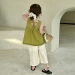 【80-140cm】セットアップ 女の子 スウィート ノースリーブ - 画像 (6)