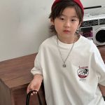 【90-160cm】半袖 Tシャツ 男の子 韓国風 ファッション プリント アルファベット - 画像 (3)