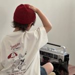 【90-160cm】半袖 Tシャツ 男の子 韓国風 ファッション プリント アルファベット - 画像 (2)