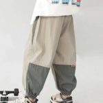 【110-160cm】ボトムス パンツ 男の子 配色 ファッション カジュアル 切り替え - 画像 (3)