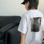【90-160cm】半袖 Tシャツ 男の子 二色選べ 韓国風ファッションアルファベット - 画像 (3)