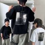 【90-160cm】半袖 Tシャツ 男の子 二色選べ 韓国風ファッションアルファベット