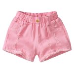 【90-160cm】ショートパンツ 女の子 ダメージ加工 合わせやすい - 画像 (21)