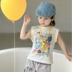 【80-140cm】ベスト キッズ服 シンプル かっこいい カートゥーン - 画像 (5)