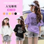 【90-160cm】半袖Tシャツ 女の子 6色選べる カートゥーン - 画像 (3)