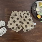 【66-100cm】ボトムス ベビー ドット柄 ゆったり薄手 - 画像 (7)
