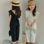 【90-140cm】セットアップ 女の子 レトロ キュート レース - 画像 (3)