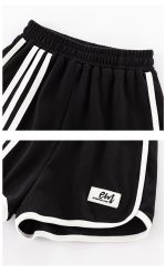 【120-170cm】セットアップ 女の子 スタンドネック 配色 ストライプ柄 半袖 トップス✛ショートパンツ - 画像 (22)