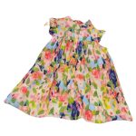 【90-140cm】ワンピース 女の子 配色 プリント Aライン - 画像 (6)