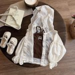 【80-130cm】アウター 女の子 スウィート 刺繍 長袖 レース - 画像 (4)