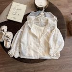 【80-130cm】アウター 女の子 スウィート 刺繍 長袖 レース - 画像 (6)