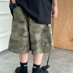 【100-160cm】ショートパンツ 男の子 今季注目 カモフラ 速乾 夏 韓国ファッション ゆったり - 画像 (4)