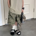 【100-160cm】ショートパンツ 男の子 今季注目 カモフラ 速乾 夏 韓国ファッション ゆったり - 画像 (6)