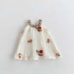 【80-120cm】ワンピース 女の子 プリント ノースリーブ 清新 - 画像 (6)