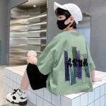 【90-170cm】半袖 Tシャツ 男の子 4色展開 心地よい アルファベット 配色 - 画像 (2)