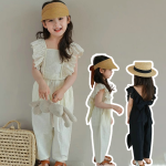 【90-140cm】セットアップ 女の子 レトロ キュート レース - 画像 (2)