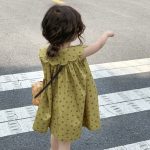 【90-140cm】ワンピース 女の子 森ガール ドット柄 - 画像 (6)
