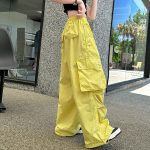 【120-170cm】半袖 サイドライン Tシャツ/カーゴパンツ 女の子 プリント ヒップホップ ダンス - 画像 (8)