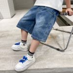 【110-170cm】5分丈パンツ 男の子 カジュアル デニム - 画像 (6)