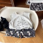 【80-120cm】ショートパンツ 男の子 シンプル カジュアル キュート - 画像 (3)