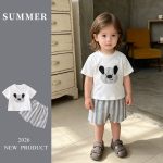 【73-100cm】セットアップ ベビー 可愛い クマ シャツ&パンツ - 画像 (3)