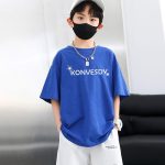 【90-160cm】半袖Tシャツ 男の子 オシャレ 星柄 前後プリント - 画像 (14)