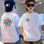 【90-160cm】半袖 Tシャツ 男の子 三色選べ 合わせやすい 前後プリント - 画像 (6)
