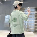 【90-170cm】半袖 トップス 男の子 プリント シンプル ファッション カジュアル - 画像 (3)