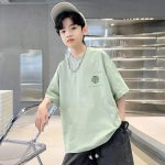 【90-170cm】半袖 トップス 男の子 プリント シンプル ファッション カジュアル - 画像 (5)