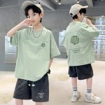 【90-170cm】半袖 トップス 男の子 プリント シンプル ファッション カジュアル