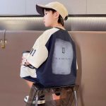 【110-170cm】2点セット 男の子 2色選べる ハンサム カジュアル スポーツ 配色 切り替え - 画像 (8)