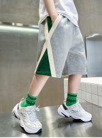 【120-170cm】ショートパンツ 男の子 配色 切り替え - 画像 (8)
