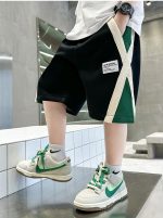 【120-170cm】ショートパンツ 男の子 配色 切り替え - 画像 (14)