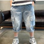 【110-160cm】ショートパンツ 男の子 デニム アップリケ ポケット付き - 画像 (4)