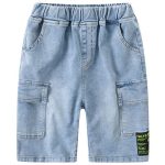 【110-160cm】ショートパンツ 男の子 デニム アップリケ ポケット付き - 画像 (6)