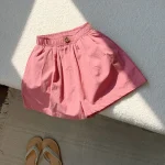【90-140cm】セットアップ 女の子 透かし編み 無地 キュート - 画像 (10)