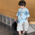 【90-160cm】半袖 Tシャツ 男の子 韓国系 カジュアル 絞り染め アルファベット - 画像 (6)
