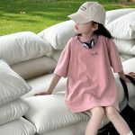 【100-170cm】半袖Tシャツ 女の子 4色選べる プリント - 画像 (6)