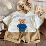 【90-160cm】半袖 Tシャツ キッズ服 カジュアル カートゥーン プリント - 画像 (6)